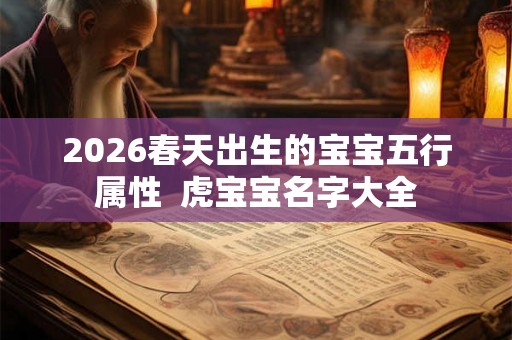 2026春天出生的宝宝五行属性  虎宝宝名字大全
