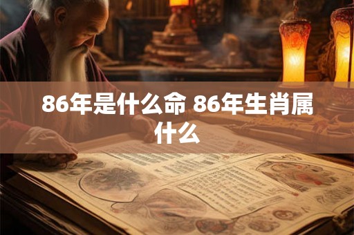 86年是什么命 86年生肖属什么