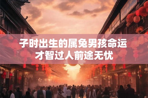 子时出生的属兔男孩命运 才智过人前途无忧