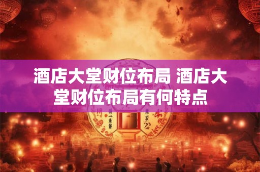 酒店大堂财位布局 酒店大堂财位布局有何特点
