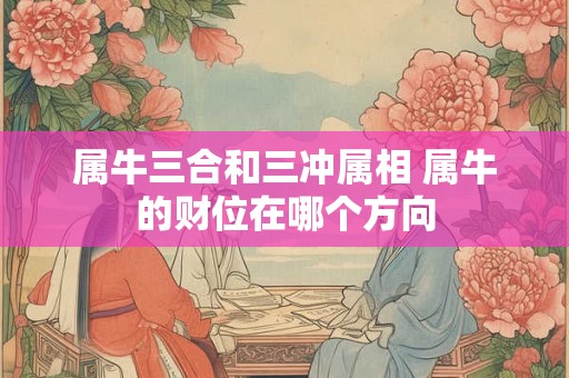 属牛三合和三冲属相 属牛的财位在哪个方向