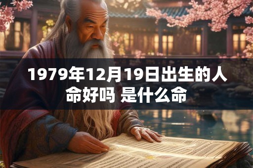 1979年12月19日出生的人命好吗 是什么命