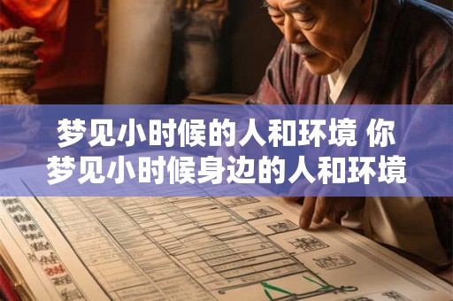 梦见小时候的人和环境 你梦见小时候身边的人和环境了吗