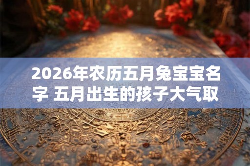 2026年农历五月兔宝宝名字 五月出生的孩子大气取名推荐