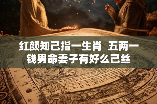 红颜知己指一生肖  五两一钱男命妻子有好么己丝
