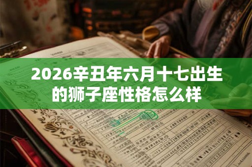 2026辛丑年六月十七出生的狮子座性格怎么样