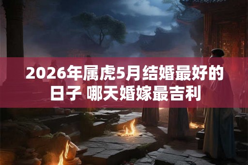 2026年属虎5月结婚最好的日子 哪天婚嫁最吉利