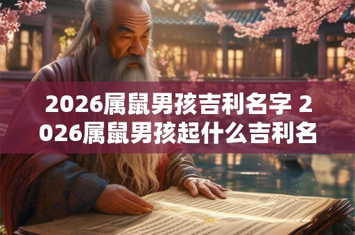 2026属鼠男孩吉利名字 2026属鼠男孩起什么吉利名字