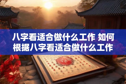 八字看适合做什么工作 如何根据八字看适合做什么工作 八字看适合做什么工作 如何根据八字看适合做什么工作