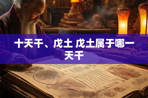 十天干、戊土 戊土属于哪一天干