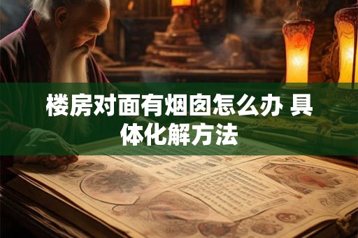 楼房对面有烟囱怎么办 具体化解方法 楼房对面有烟囱怎么办 具体化解方法