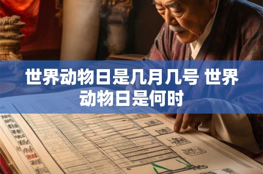 世界动物日是几月几号 世界动物日是何时