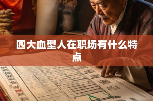 四大血型人在职场有什么特点