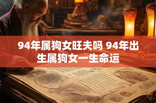 94年属狗女旺夫吗 94年出生属狗女一生命运