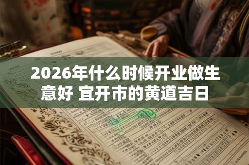2026年什么时候开业做生意好 宜开市的黄道吉日