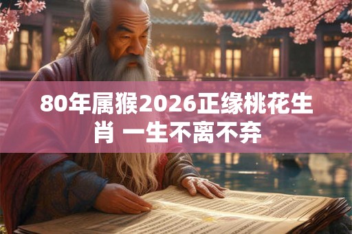 80年属猴2026正缘桃花生肖 一生不离不弃