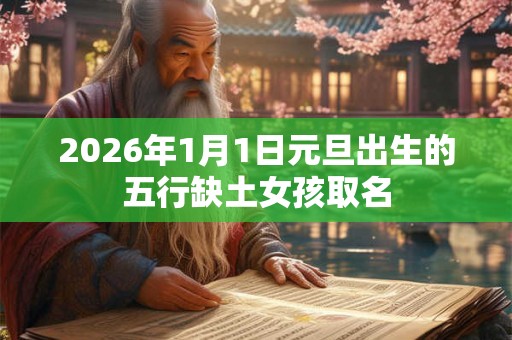 2026年1月1日元旦出生的五行缺土女孩取名