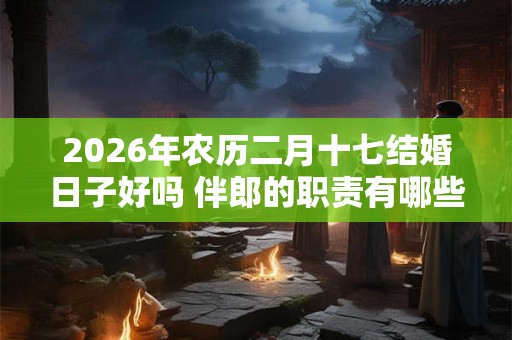 2026年农历二月十七结婚日子好吗 伴郎的职责有哪些
