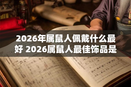 2026年属鼠人佩戴什么最好 2026属鼠人最佳饰品是什么