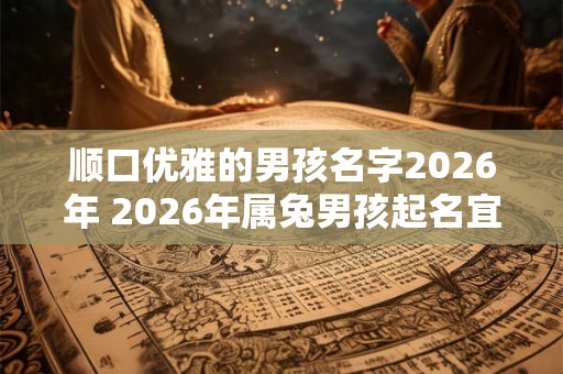 顺口优雅的男孩名字2026年 2026年属兔男孩起名宜用字