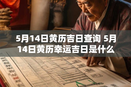 5月14日黄历吉日查询 5月14日黄历幸运吉日是什么