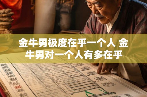 金牛男极度在乎一个人 金牛男对一个人有多在乎
