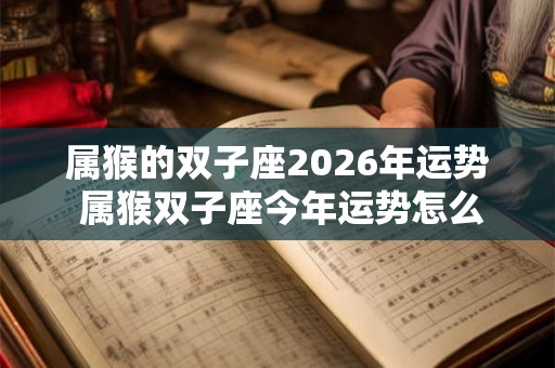 属猴的双子座2026年运势 属猴双子座今年运势怎么样