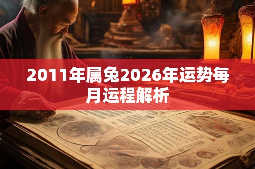2011年属兔2026年运势每月运程解析