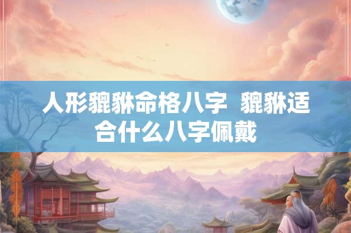 人形貔貅命格八字  貔貅适合什么八字佩戴