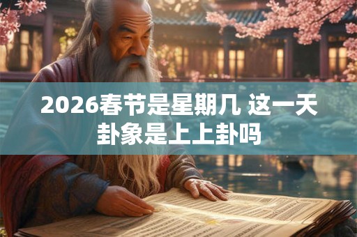2026春节是星期几 这一天卦象是上上卦吗