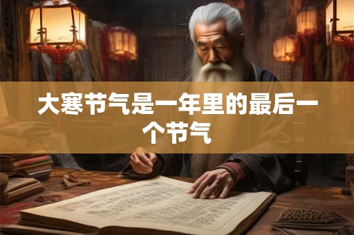 大寒节气是一年里的最后一个节气