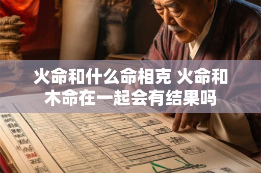 火命和什么命相克 火命和木命在一起会有结果吗 火命和什么命相克 火命和木命在一起会有结果吗