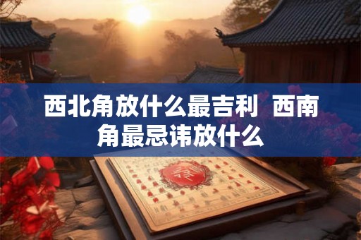 西北角放什么最吉利  西南角最忌讳放什么