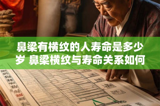 鼻梁有横纹的人寿命是多少岁 鼻梁横纹与寿命关系如何 鼻梁有横纹的人寿命是多少岁 鼻梁横纹与寿命关系如何