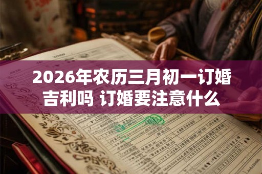 2026年农历三月初一订婚吉利吗 订婚要注意什么