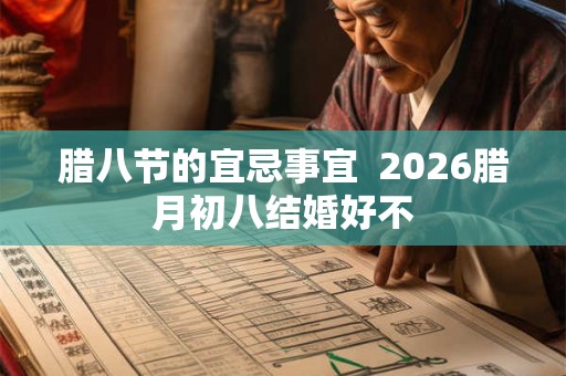 腊八节的宜忌事宜  2026腊月初八结婚好不