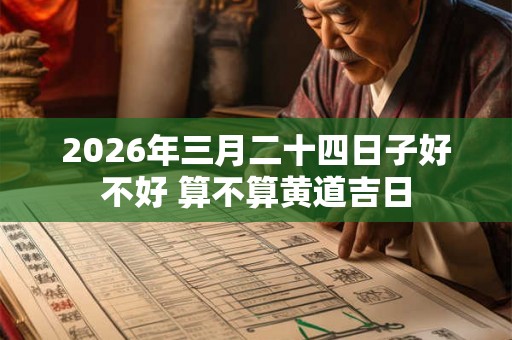 2026年三月二十四日子好不好 算不算黄道吉日