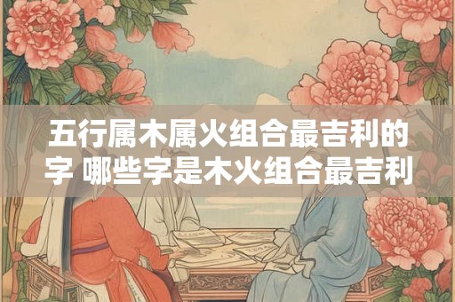 五行属木属火组合最吉利的字 哪些字是木火组合最吉利的 五行属木属火组合最吉利的字 哪些字是木火组合最吉利的