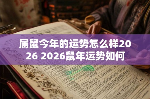 属鼠今年的运势怎么样2026 2026鼠年运势如何