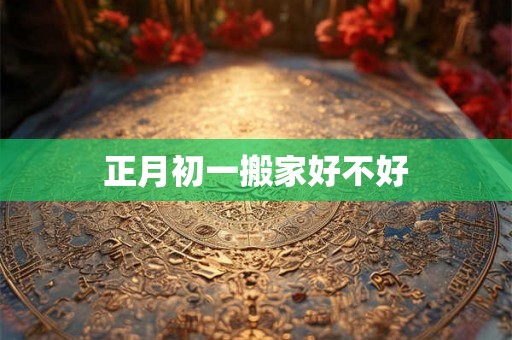正月初一搬家好不好