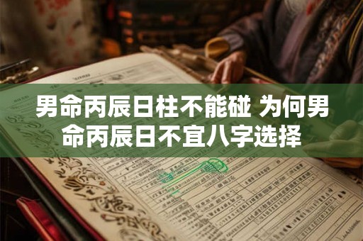男命丙辰日柱不能碰 为何男命丙辰日不宜八字选择