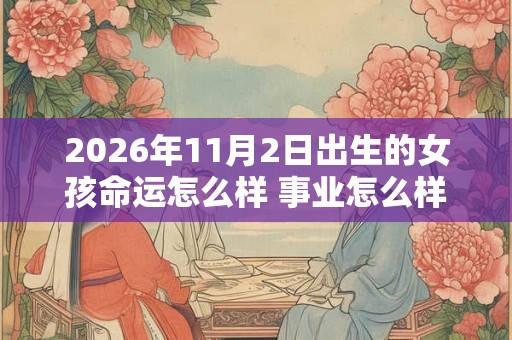 2026年11月2日出生的女孩命运怎么样 事业怎么样