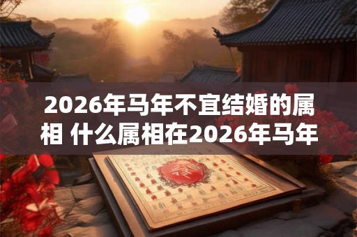 2026年马年不宜结婚的属相 什么属相在2026年马年不宜结婚
