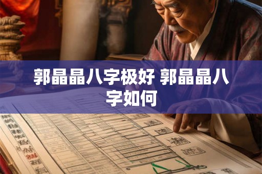 郭晶晶八字极好 郭晶晶八字如何