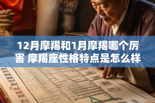 12月摩羯和1月摩羯哪个厉害 摩羯座性格特点是怎么样的