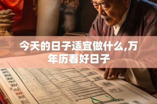 今天的日子适宜做什么,万年历看好日子 今天的日子适宜做什么,万年历看好日子
