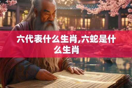 六代表什么生肖,六蛇是什么生肖