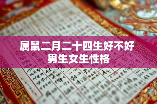 属鼠二月二十四生好不好 男生女生性格
