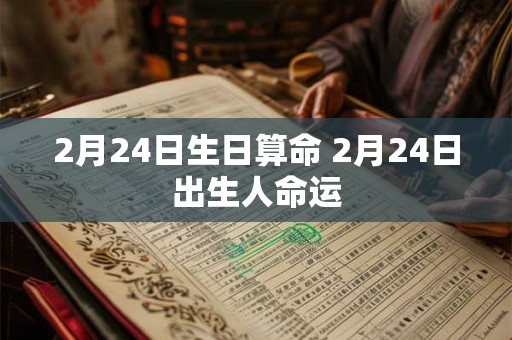 2月24日生日算命 2月24日出生人命运