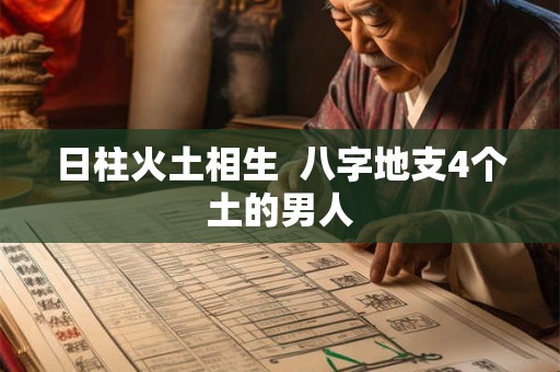 日柱火土相生  八字地支4个土的男人